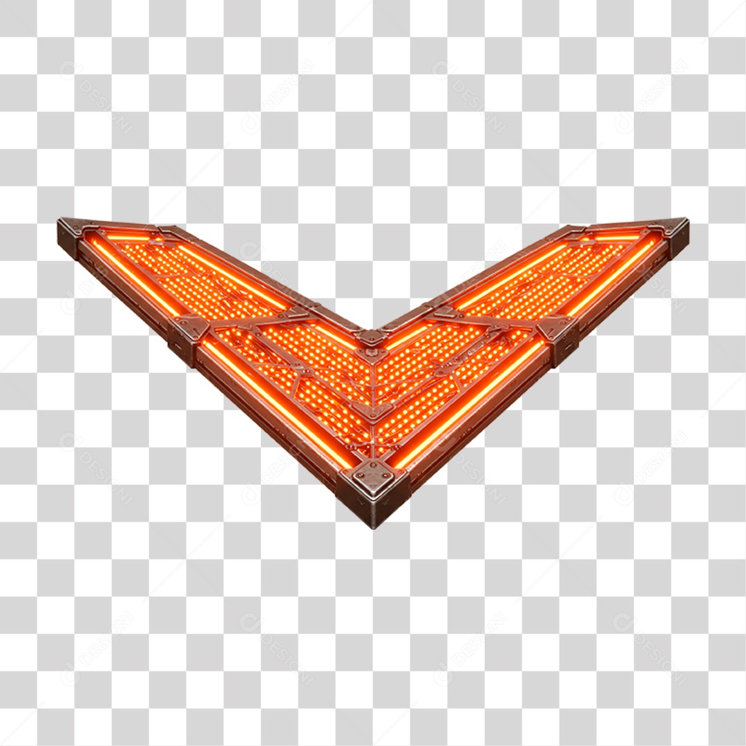 Seta Metálica com Led PNG Transparente