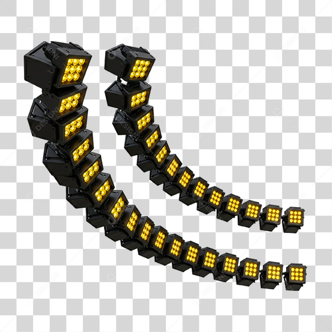 Estrutura Metálica Circular com Led PNG Transparente