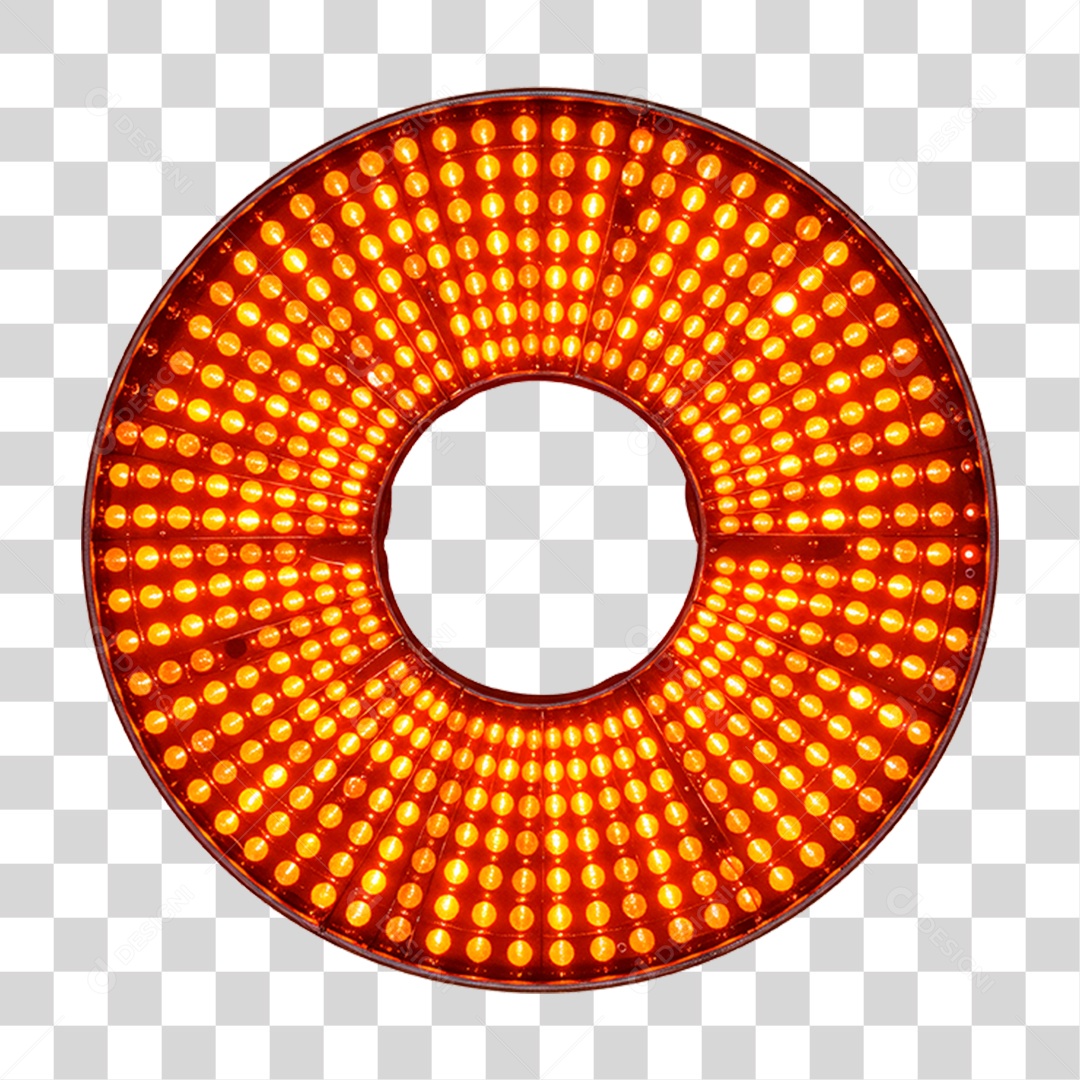 Estrutura Metálica Circular com Led PNG Transparente