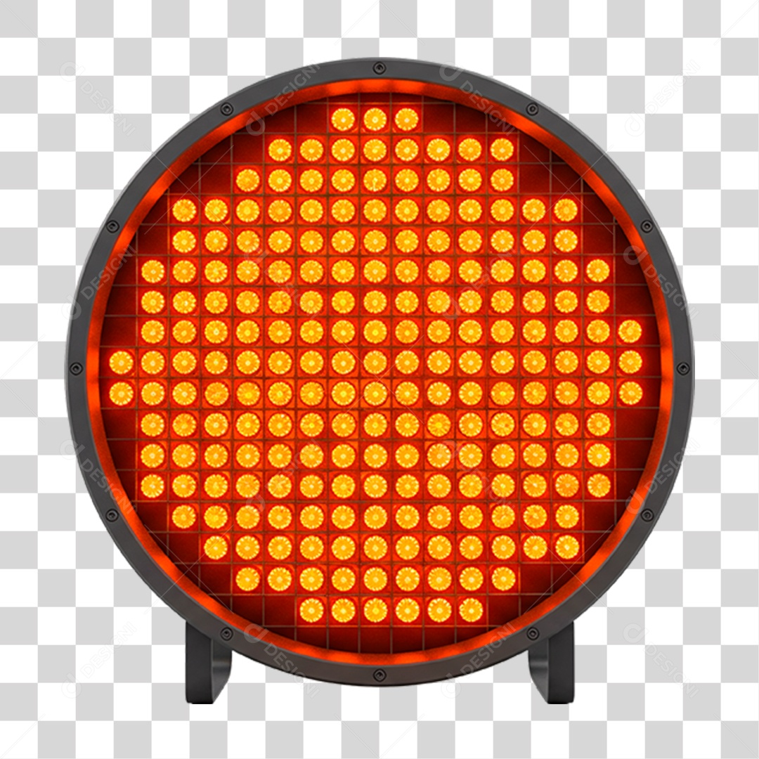 Painel Metálico com Led PNG Transparente