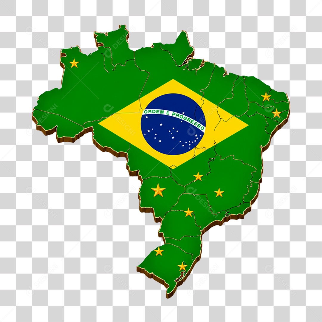 Mapa do Brasil PNG Transparente