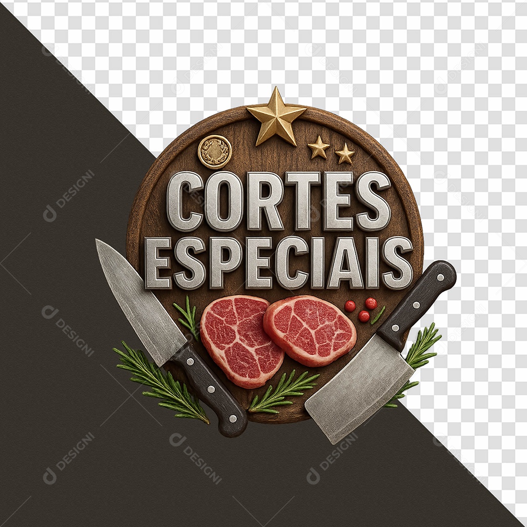 Cortes Especiais Selo Para Composição PSD