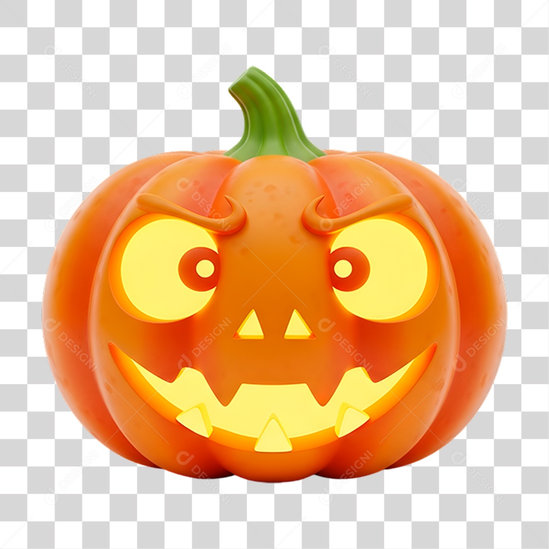 Abóbora de Halloween PNG Transparente
