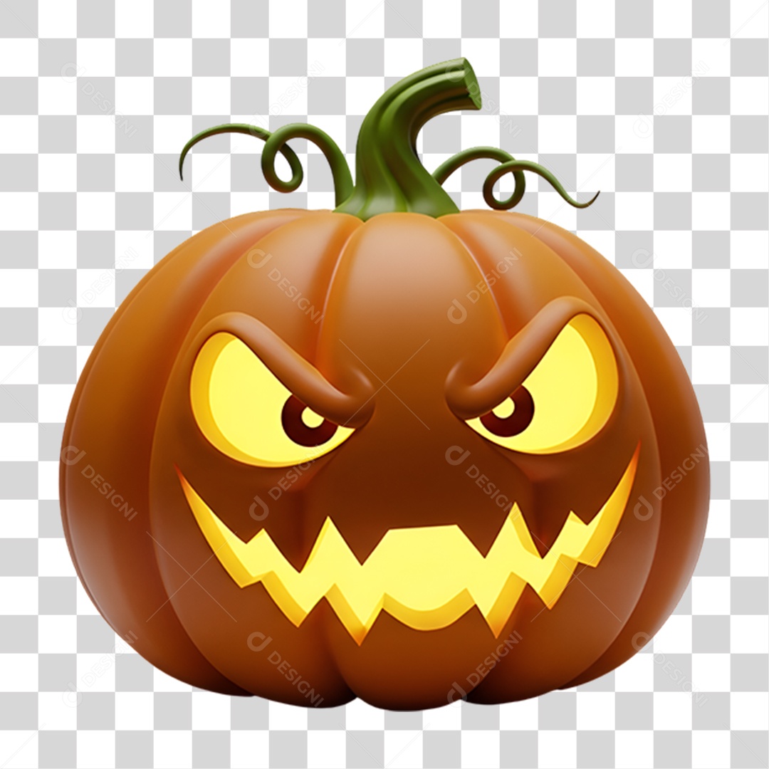 Abóbora de Halloween PNG Transparente