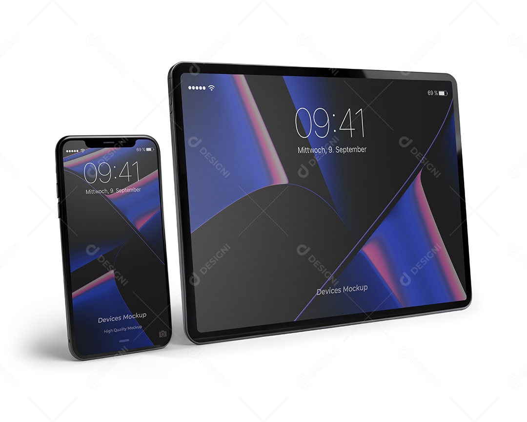 Tablet e Celular Mockup PSD Editável