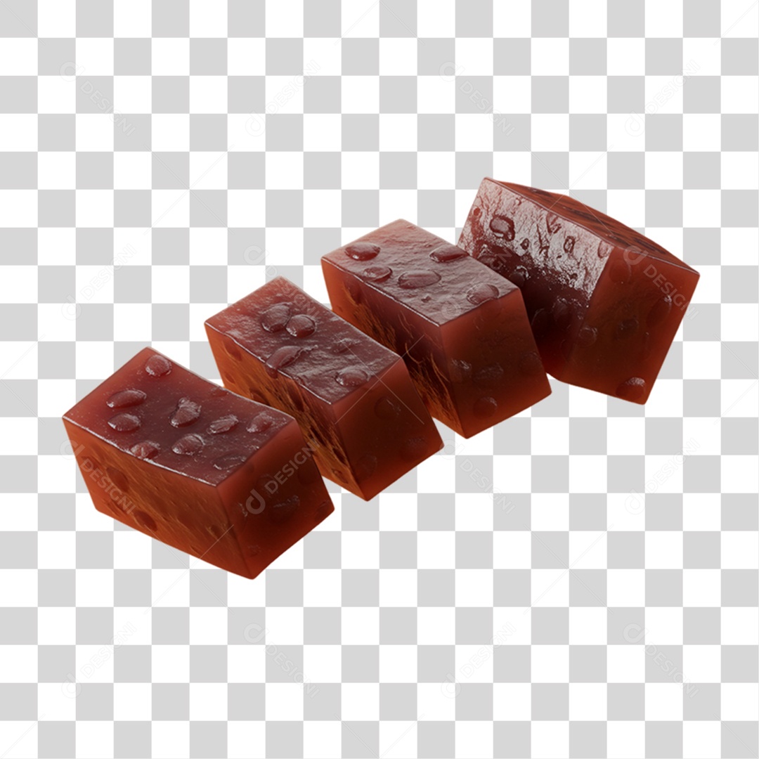 Doce Yokan da Culinária Japonesa PNG Transparente
