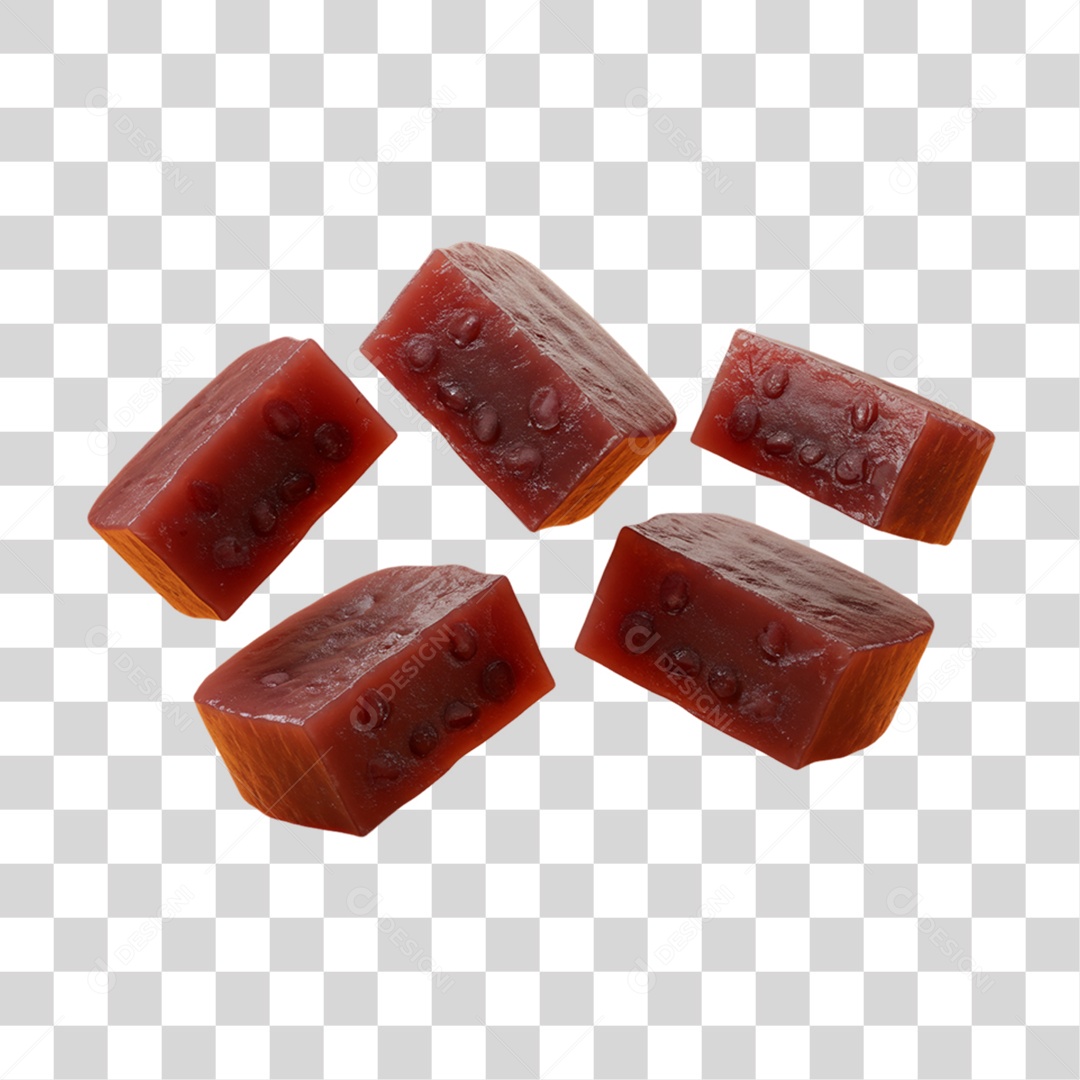 Doce Yokan da Culinária Japonesa PNG Transparente