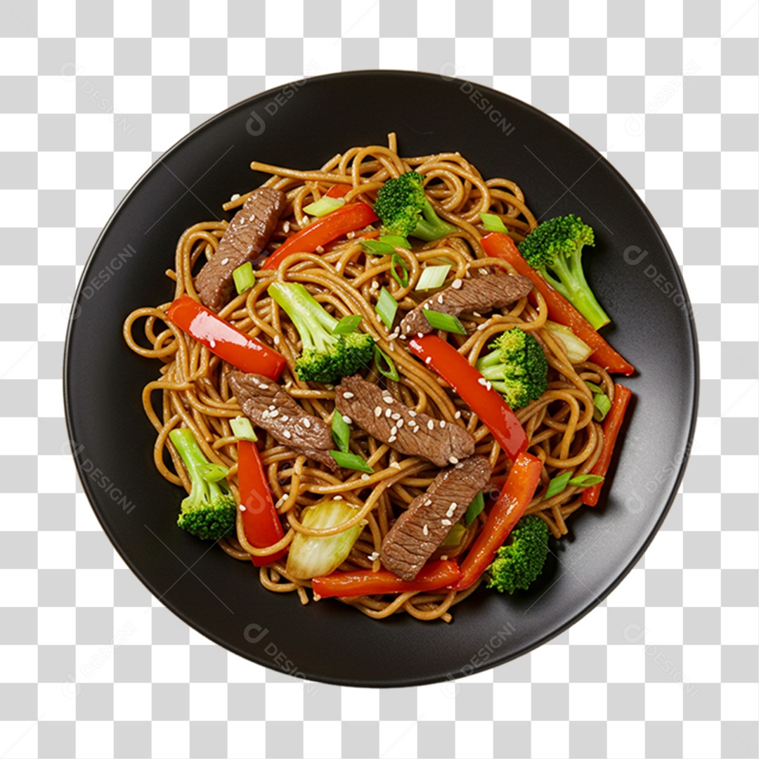Yakisoba da Culinária Japonesa PNG Transparente