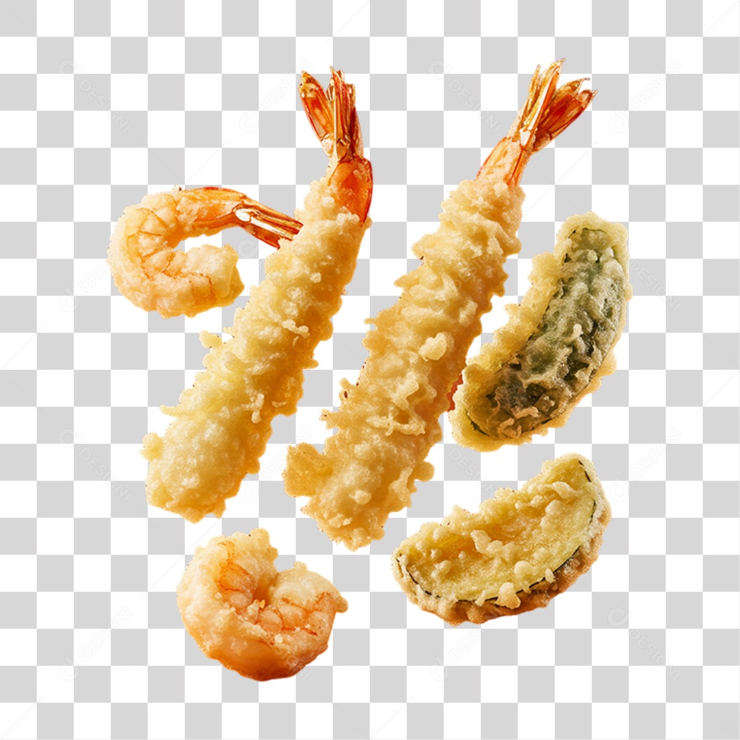 Tempurá da Culinária Japonesa PNG Transparente