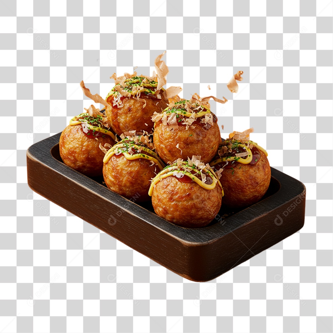 Takoyaki da Culinária Japonesa PNG Transparente
