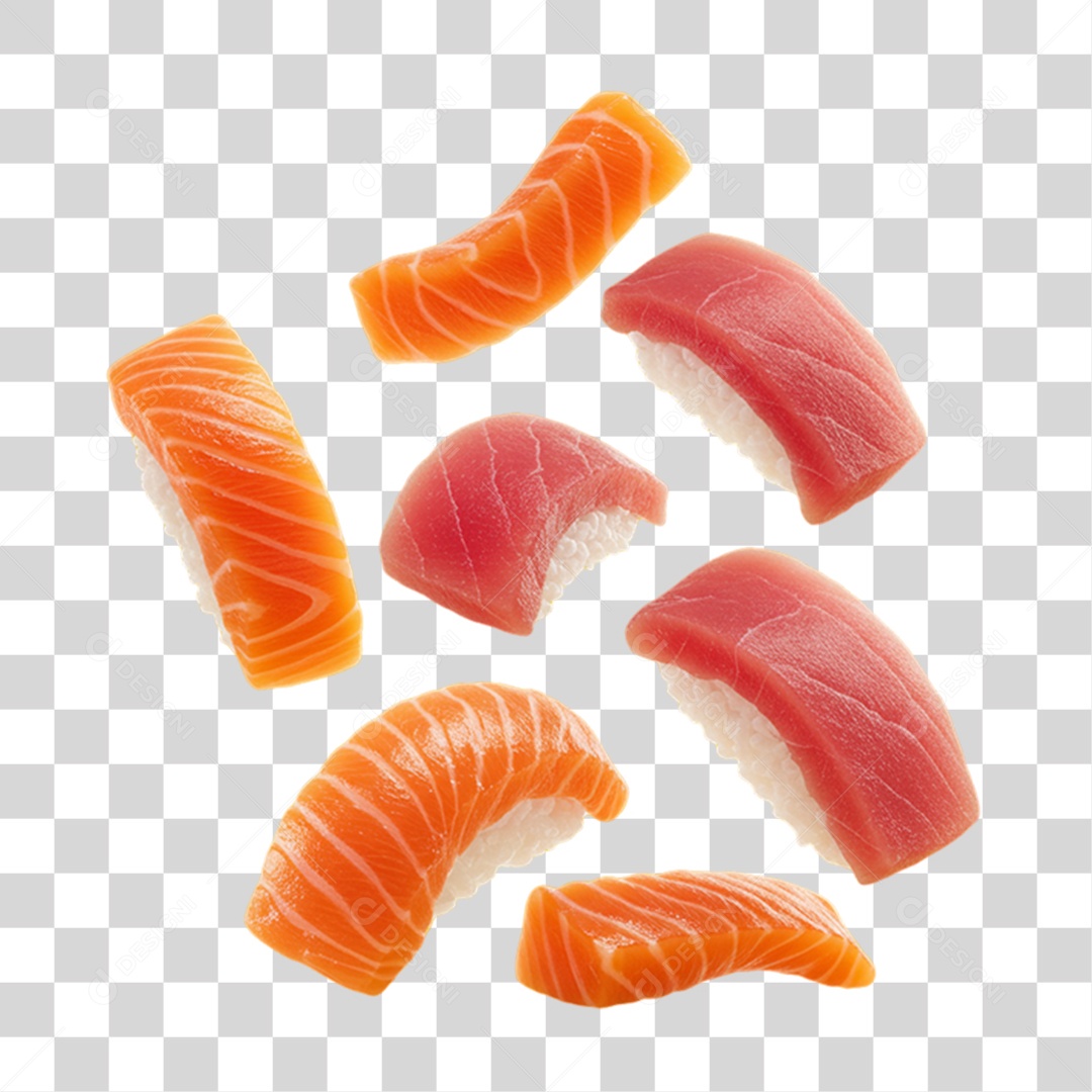 Sashimi da Culinária Japonesa PNG Transparente