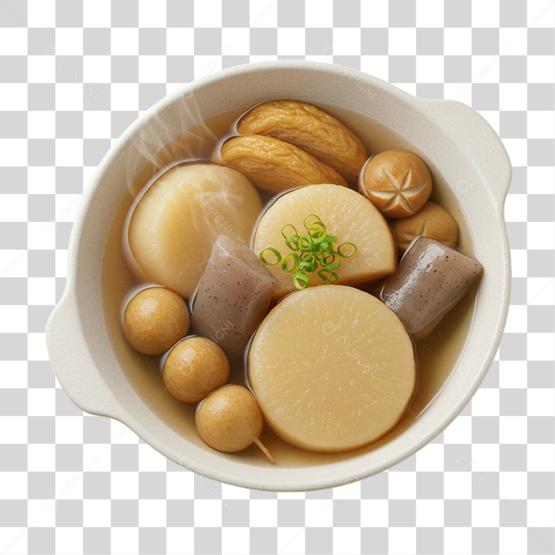 Oden da Culinária Japonesa PNG Transparente
