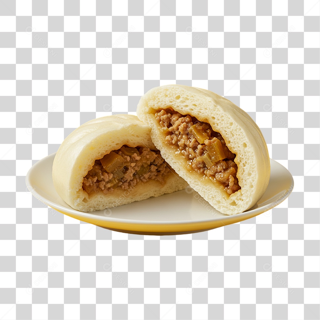 Nikuman da Culinária Japonesa PNG Transparente