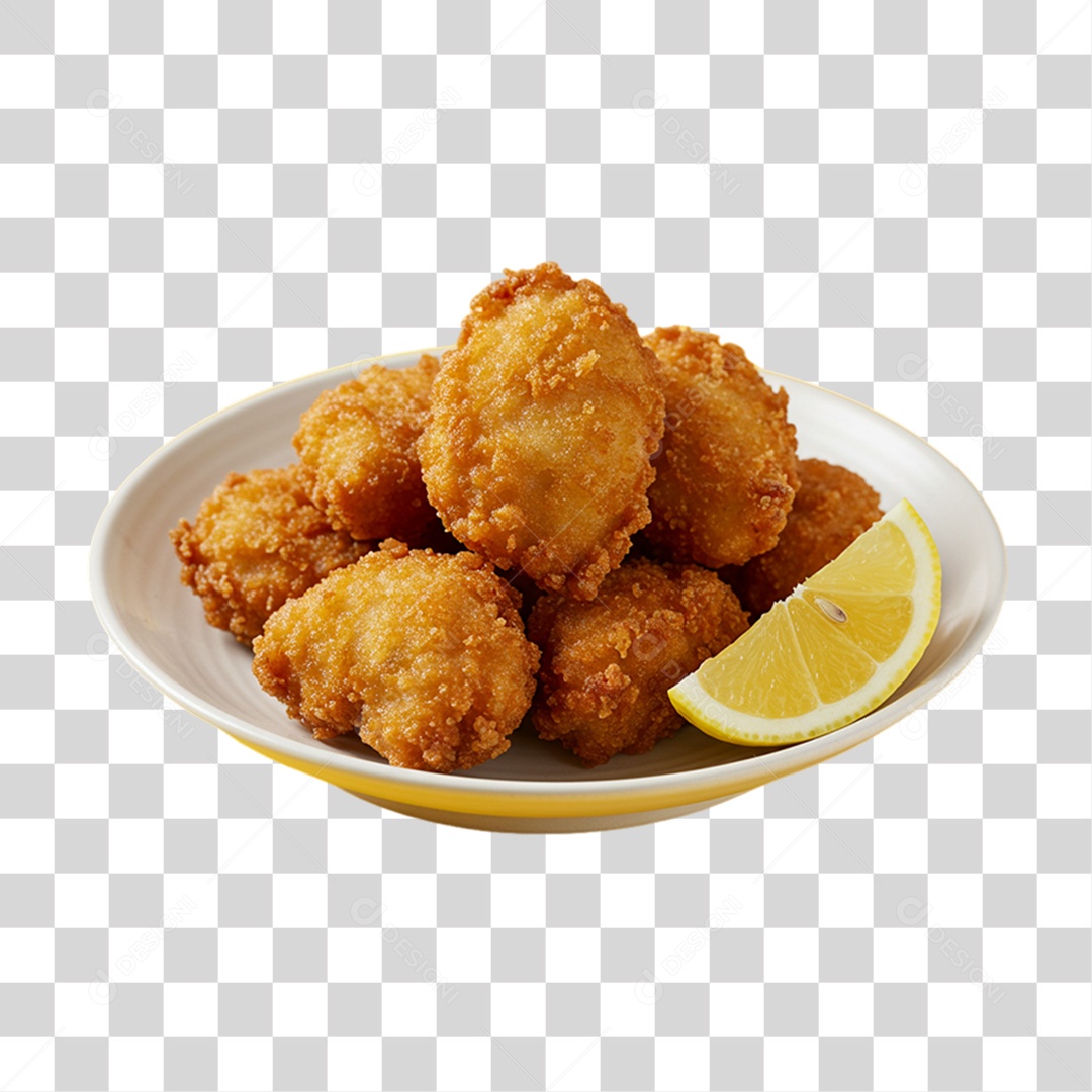 Prato Karaage da Culinária Japonesa PNG Transparente
