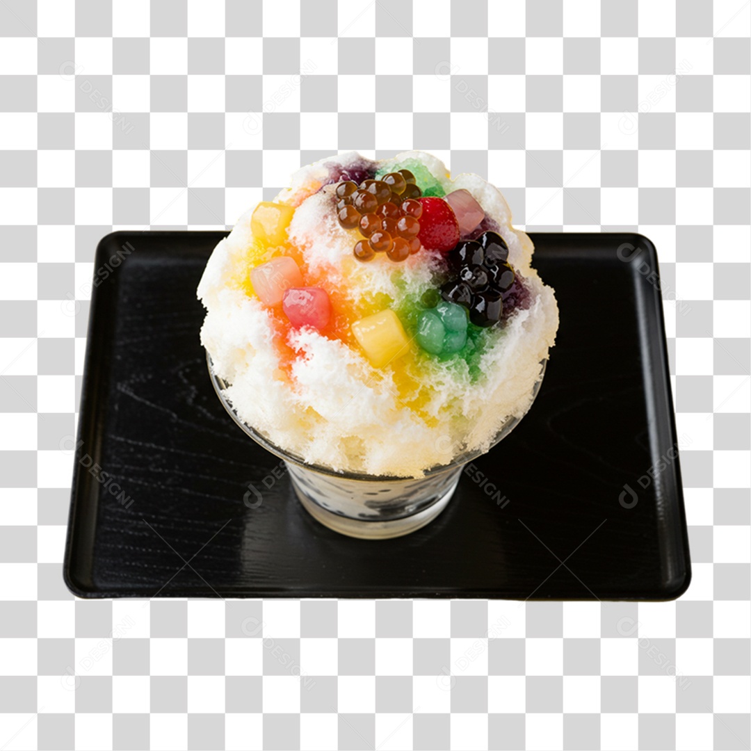 Prato Kakigori da Culinária Japonesa PNG Transparente