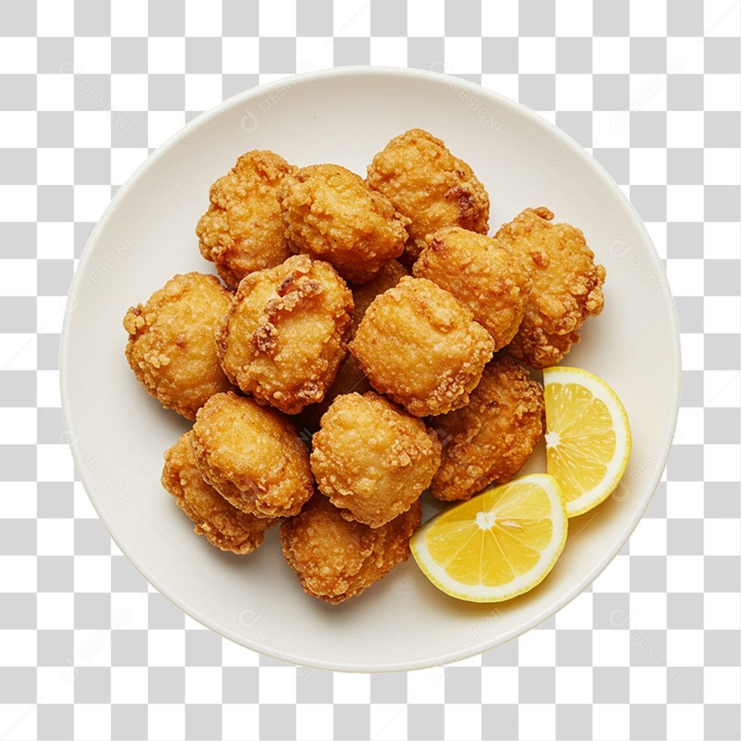 Prato Karaage da Culinária Japonesa PNG Transparente