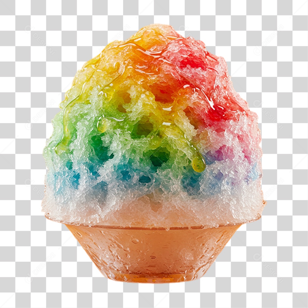 Prato Kakigori da Culinária Japonesa PNG Transparente