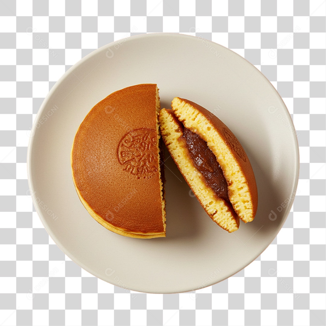 Dorayaky Doce Tradicional da Culinária Japonesa PNG Transparente
