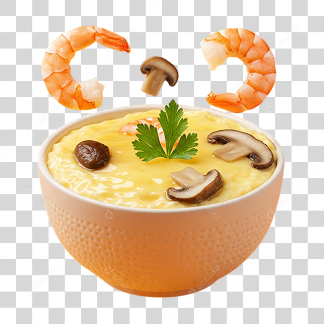 Prato Chawanmushi da Culinária Japonesa PNG Transparente
