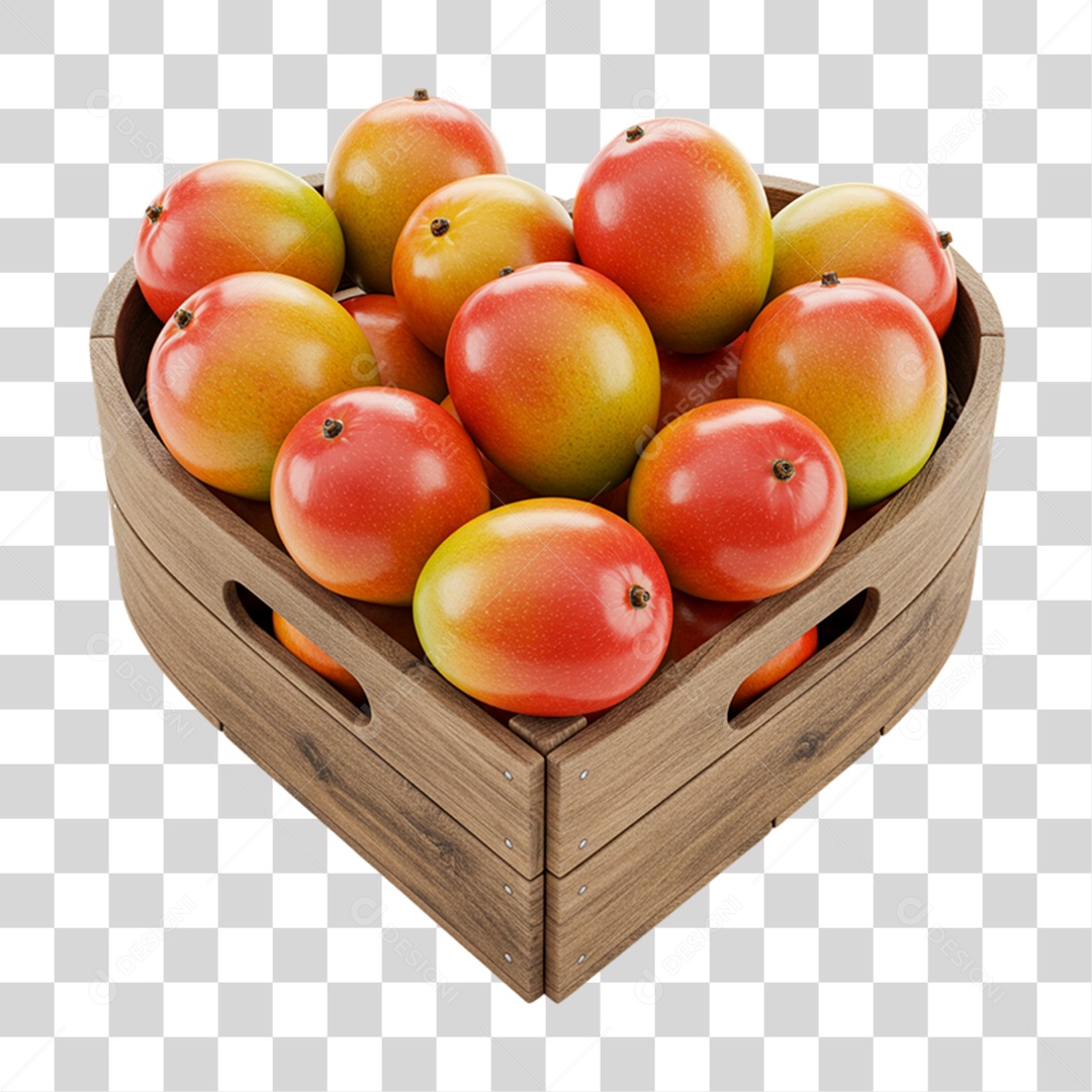 Caixa de Madeira com Mangas PNG Transparente