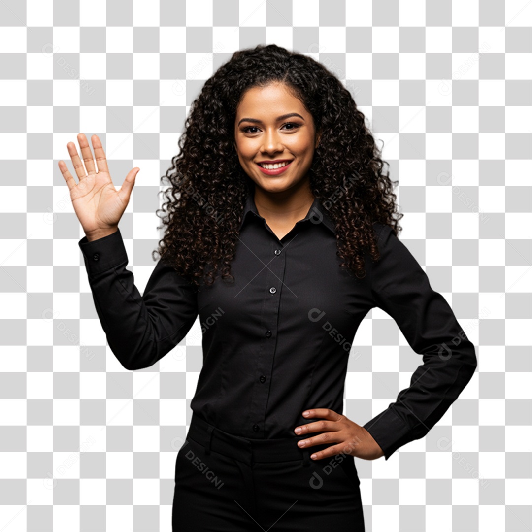 Mulher Atendente Balconista PNG Transparente