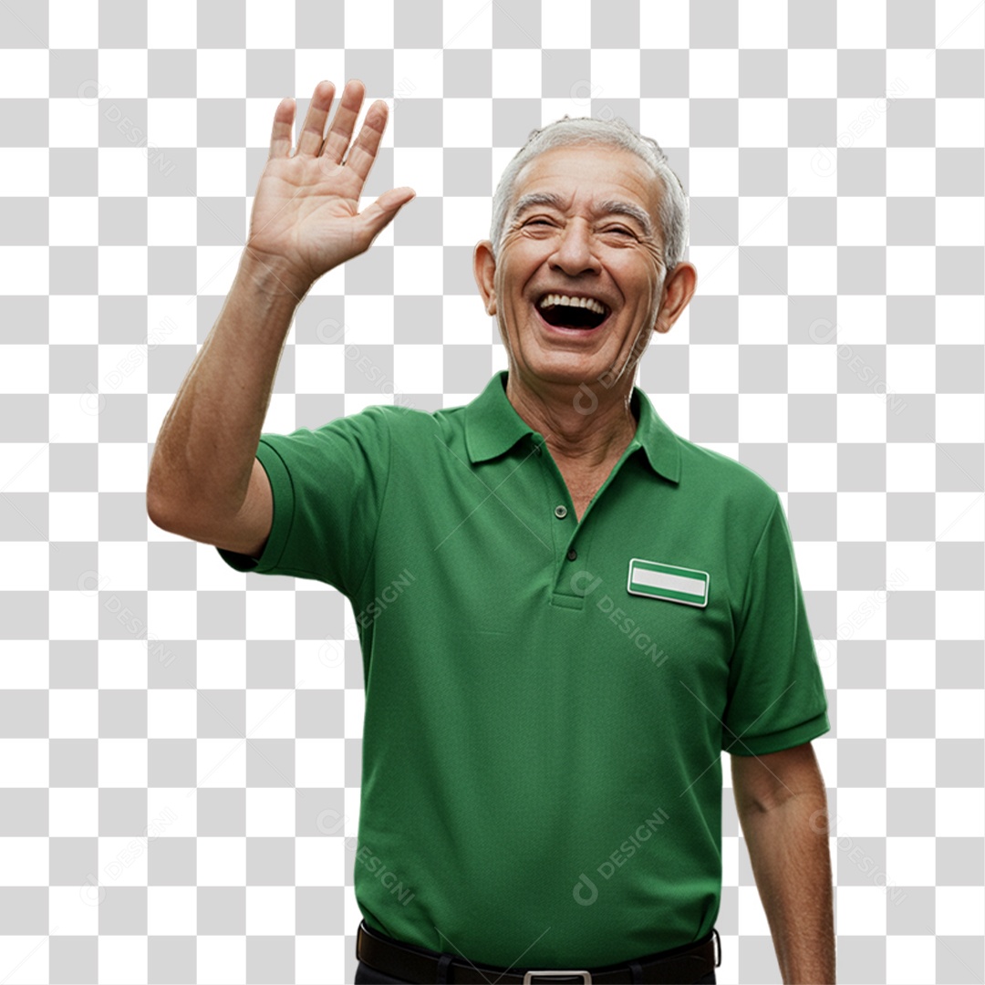 Homem Atendente Balconista PNG Transparente