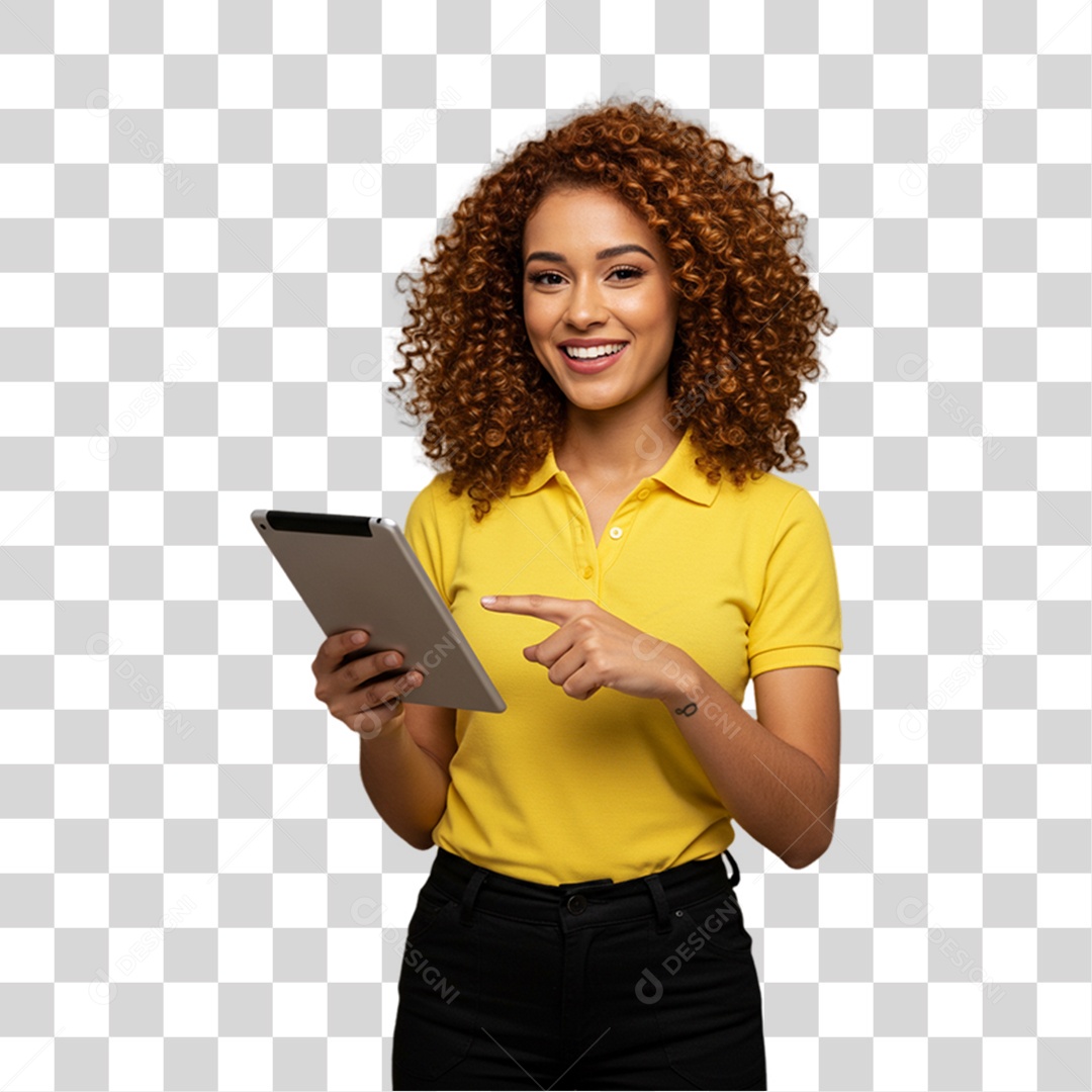 Mulher Atendente Balconista PNG Transparente