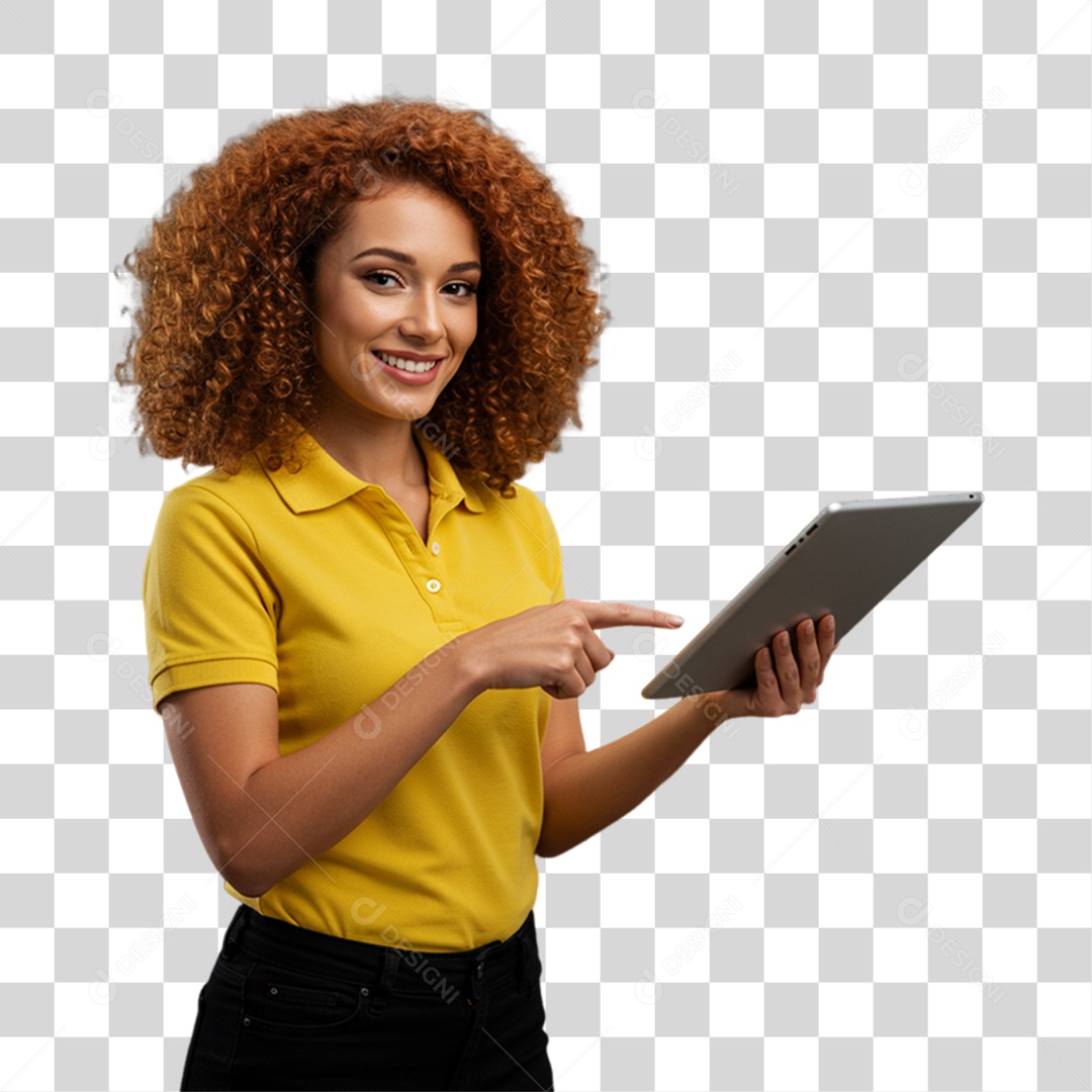 Mulher Atendente Balconista PNG Transparente