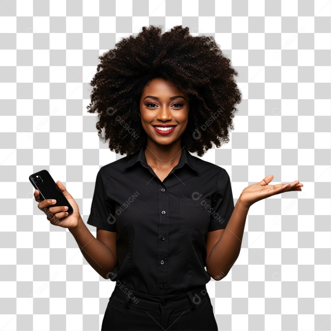 Mulher Atendente Balconista PNG Transparente