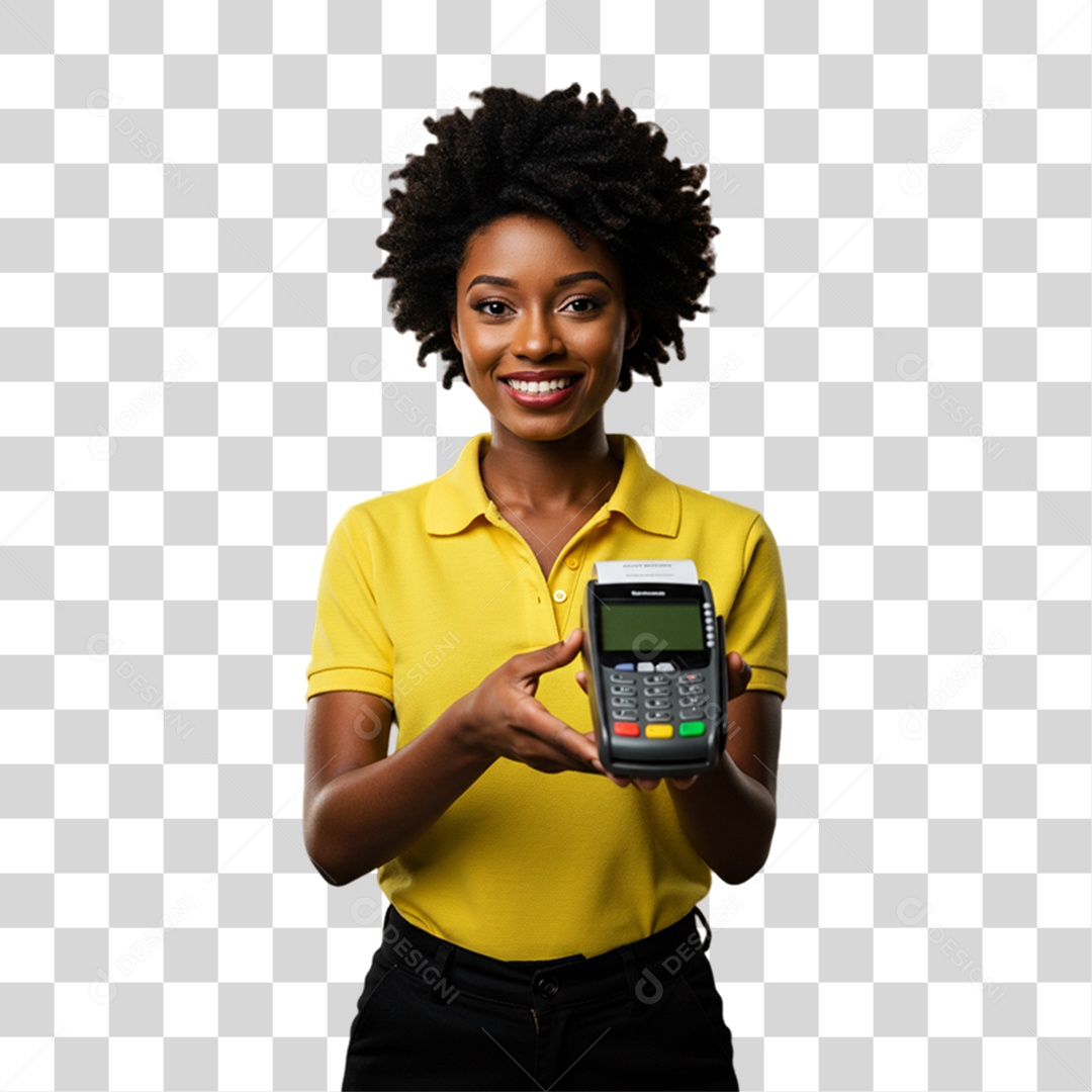 Mulher Atendente Balconista PNG Transparente