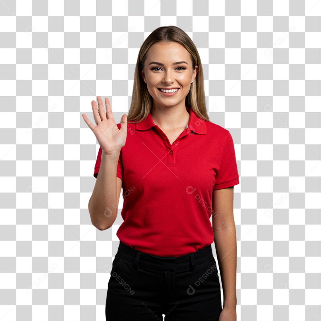 Mulher Atendente Balconista PNG Transparente