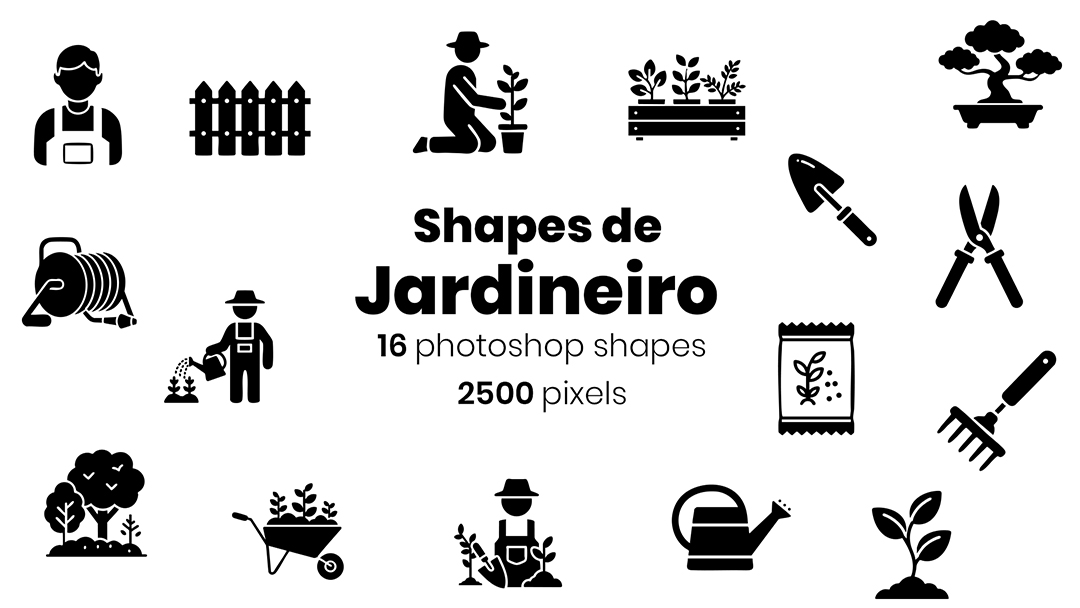 Ícones De Jardineiro Shapes CSH