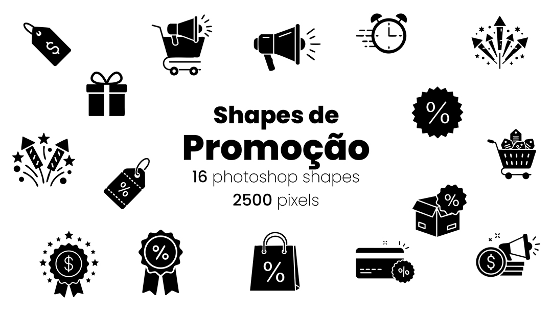 Ícones de Promoção Shapes CSH