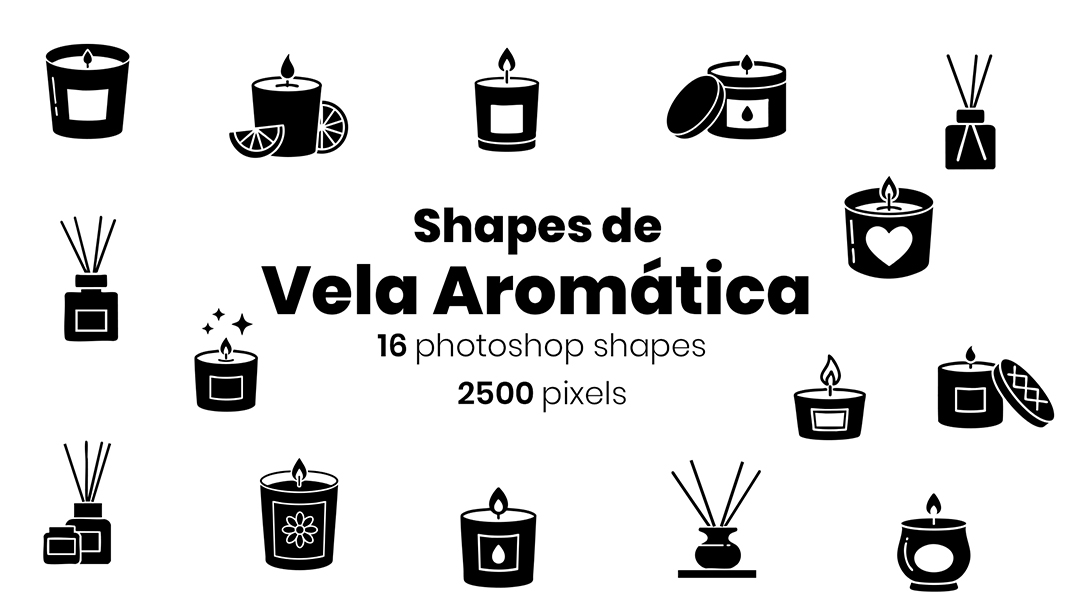 Conjunto de Velas Aromática Shapes CSH