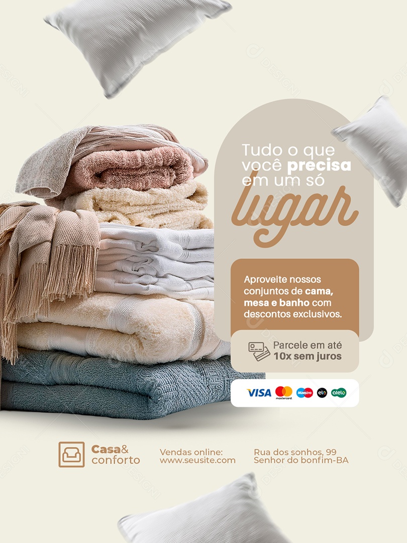 Tudo o Que Você Precisa em Um Só Lugar Social Media PSD Editável