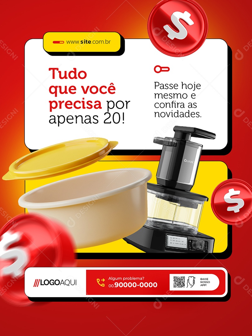 Loja Preço Único Tudo Que Você Precisa Social Media PSD Editável