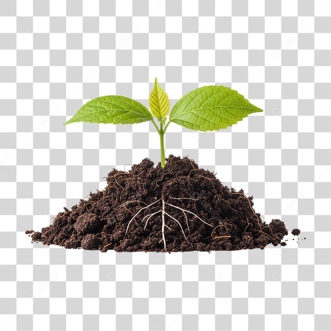 Broto Verde PNG Transparente