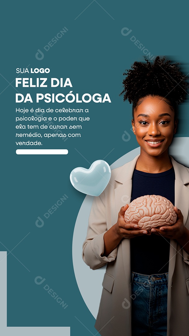 Story Dia Do Psicólogo 25 de Agosto Parabéns Social Media PSD Editável