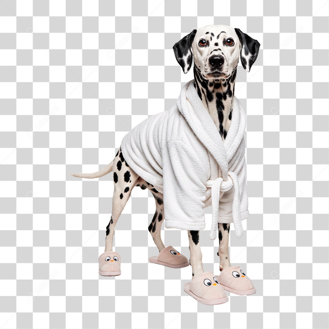 Cachorro com Roupa de Banho PNG Transparente