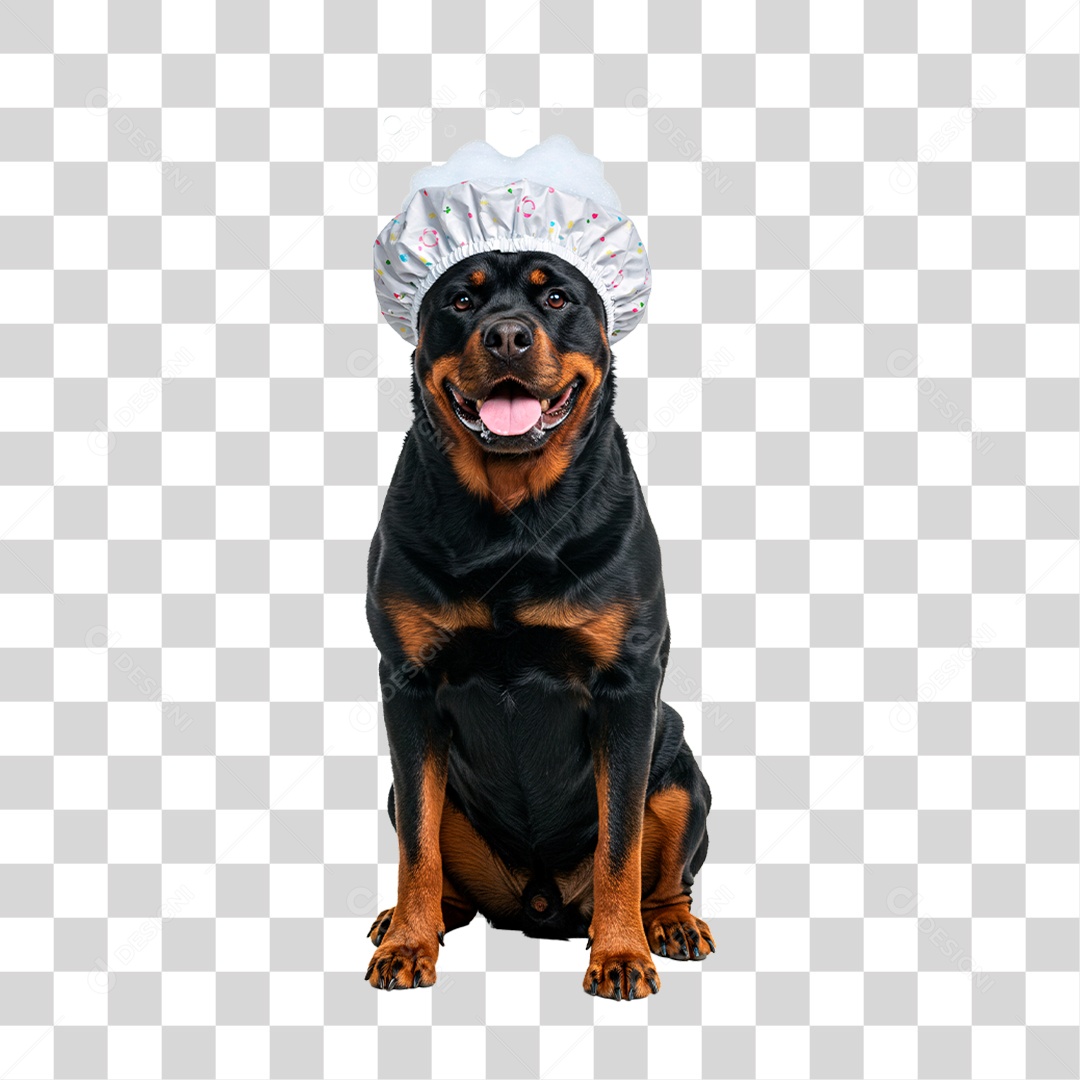 Cachorro com Touca PNG Transparente