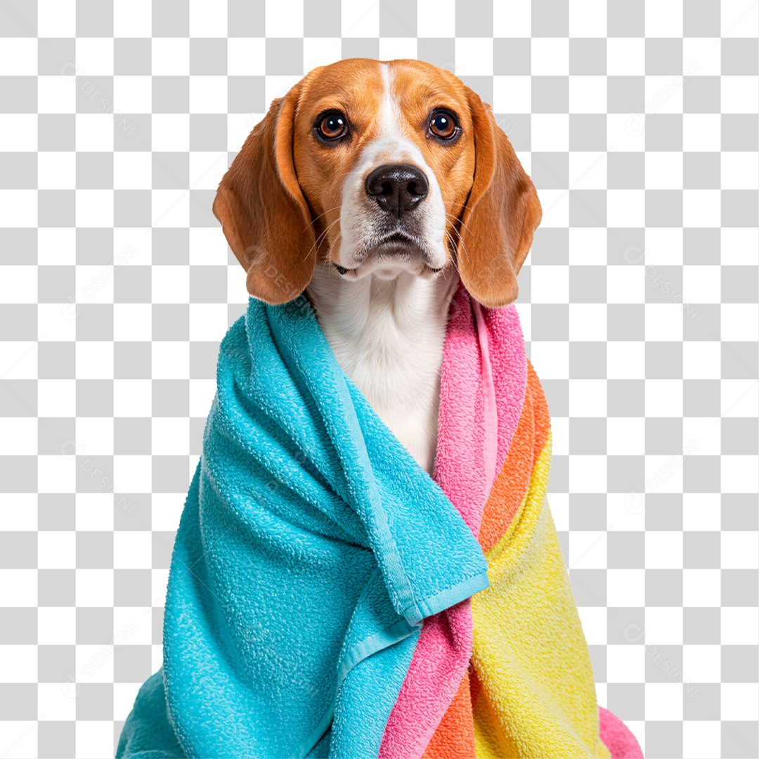 Cachorro de Toalha PNG Transparente