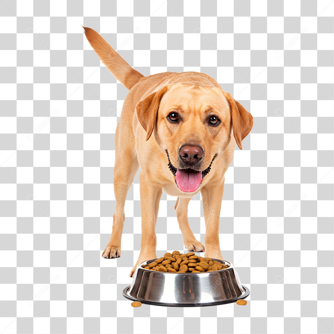 Cachorro Comendo Ração PNG Transparente
