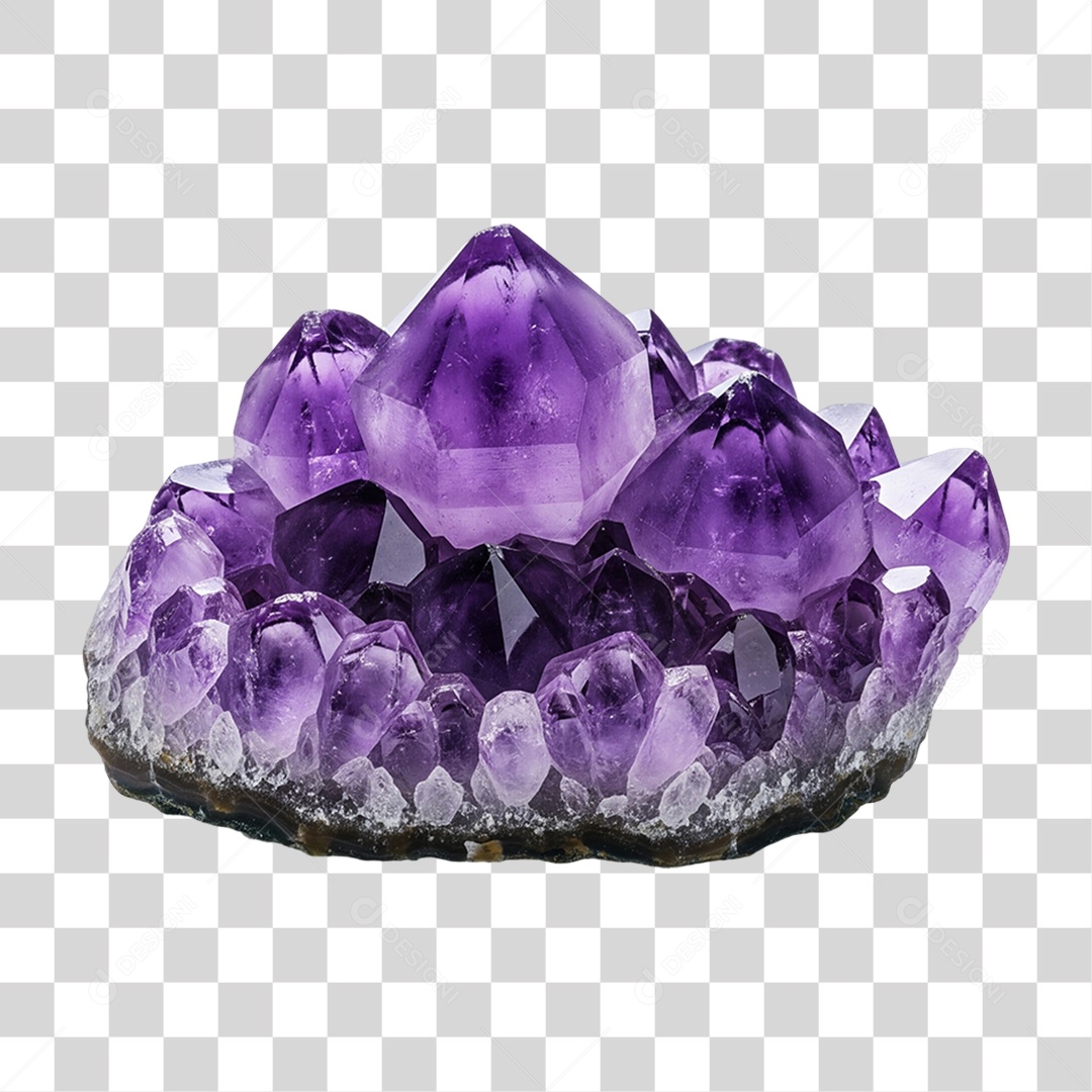 Cristais Roxo PNG Transparente