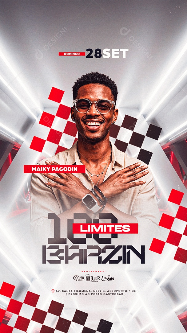 Story Flyer Próximos Shows Sem Limites Social Media PSD Editável