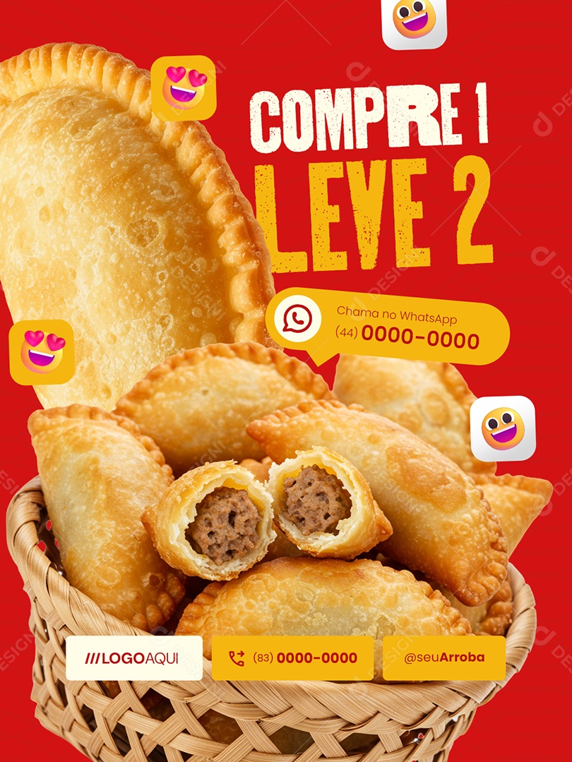 Salgateria Compre Um Leve Dois Social Media PSD Editável