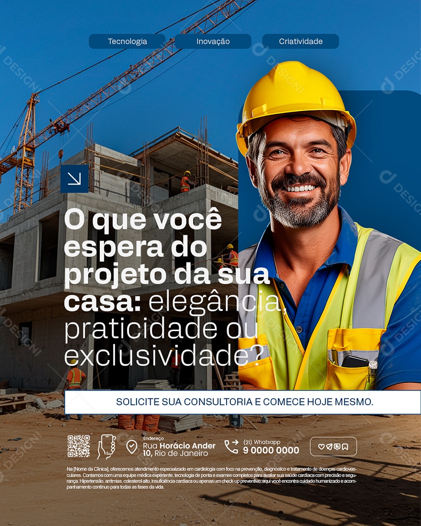 Engenharia O Que Você Espera Tecnologia Inovação Social Media PSD Editável