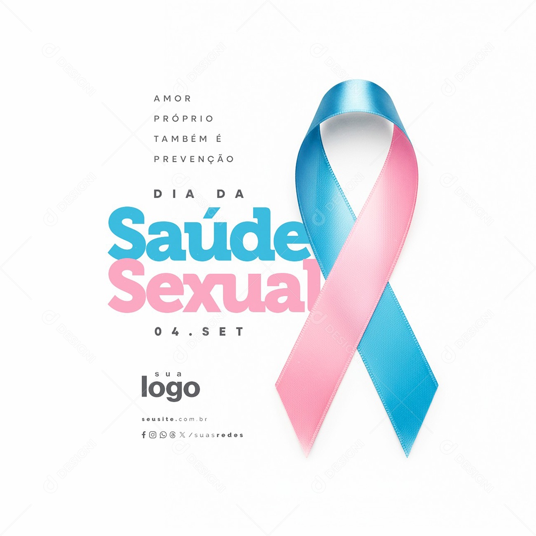 Dia da Saúde Sexual 04 de Setembro Amor Próprio Social Media PSD Editável