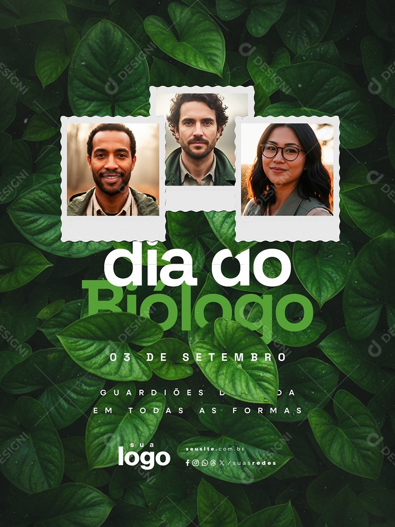 Dia do Biólogo 03 de Setembro Guardiões Social Media PSD Editável