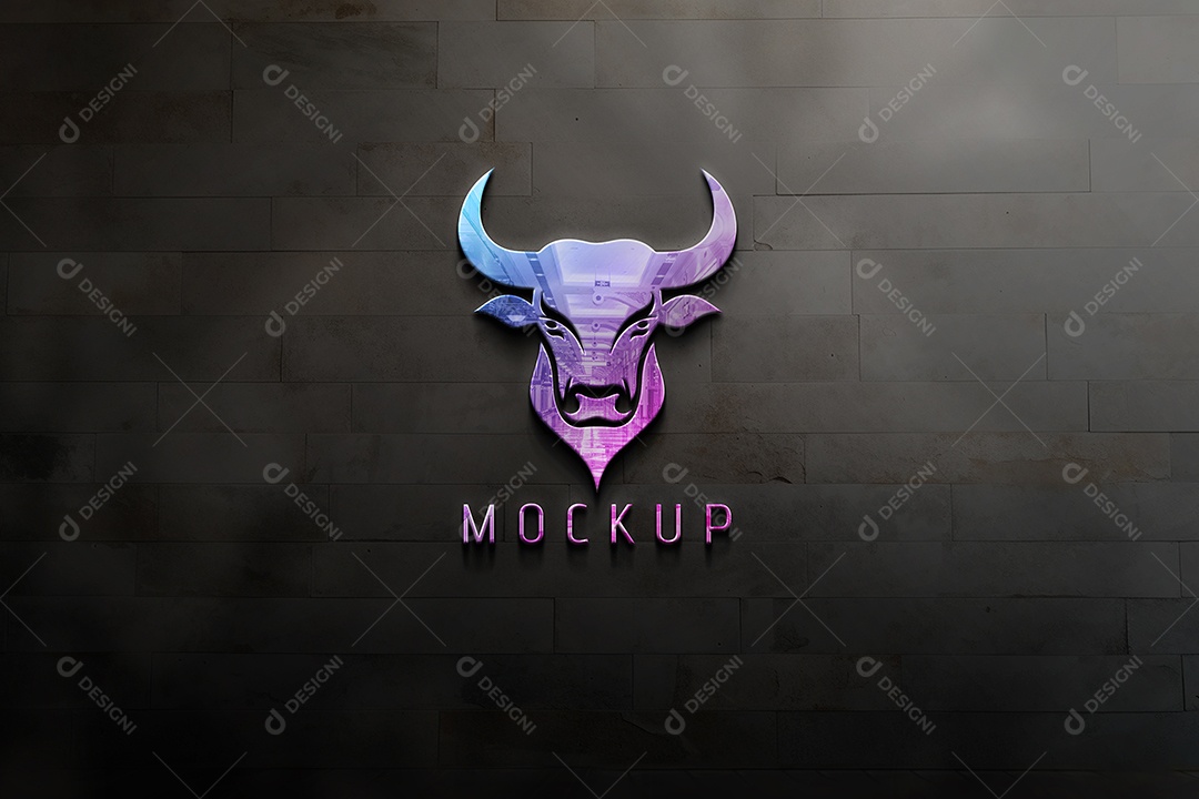 Mockup Logotipo de Empresa PSD Editável