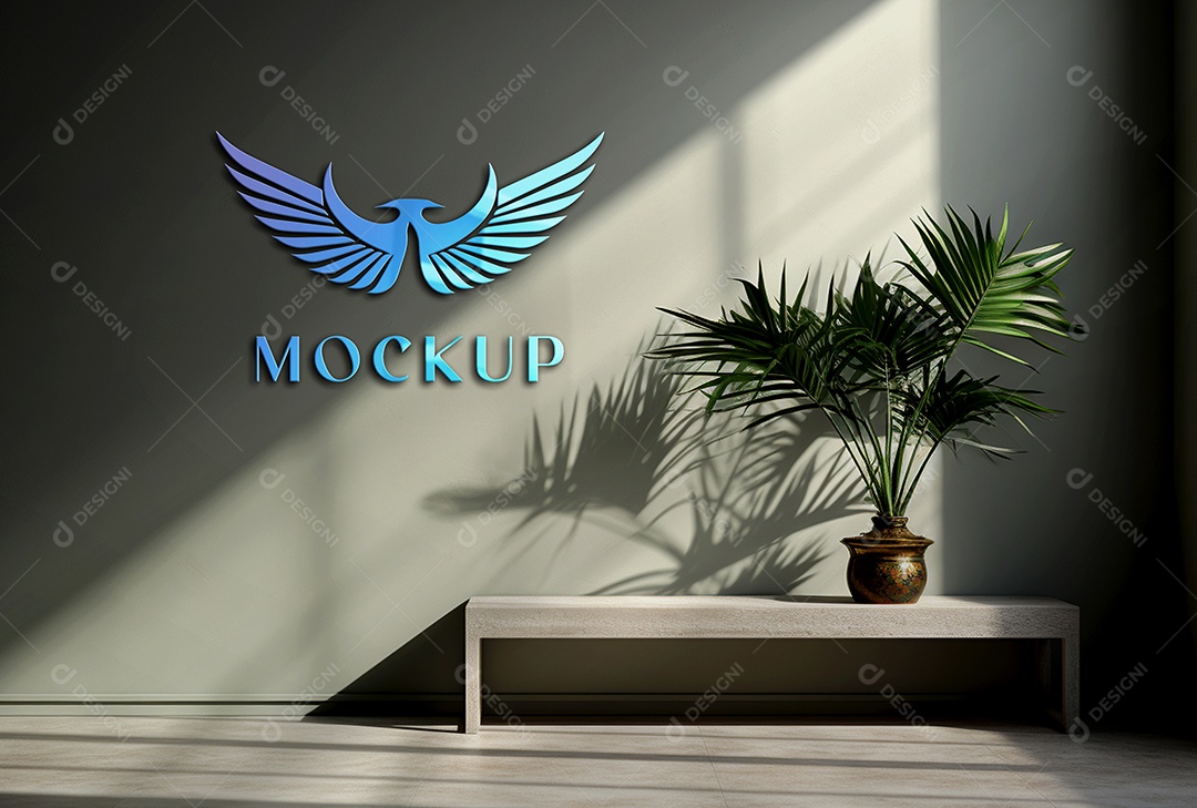 Mockup Logotipo de Empresa PSD Editável